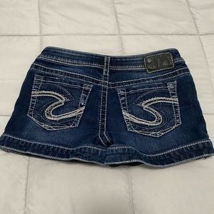 Women’s Silver Jean Shorts